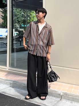 「アイテム（シャツ/ブラウス）」を使った、ゆいととさん（メンズ・170cm）の夏コーディネート