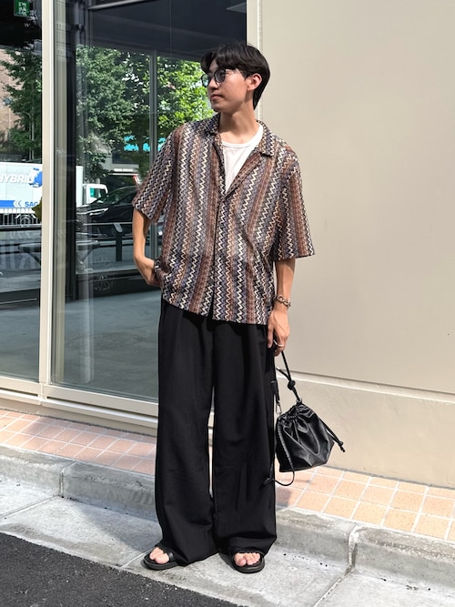 【UNISEX】タックボリュームワイドスラックス