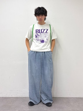 「Disney（ディズニー）のアイテム」を使った、ゆいととさん（メンズ・170cm）の夏コーディネート