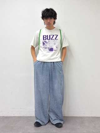 「Disney（ディズニー）の【TOY STORY/トイ・ストーリー】ピックアップ6コマTEE（Tシャツ/カットソー）」を使った、ゆいととさん（メンズ・170cm）の夏コーディネート