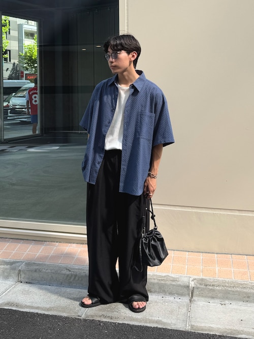 【UNISEX】タックボリュームワイドスラックス