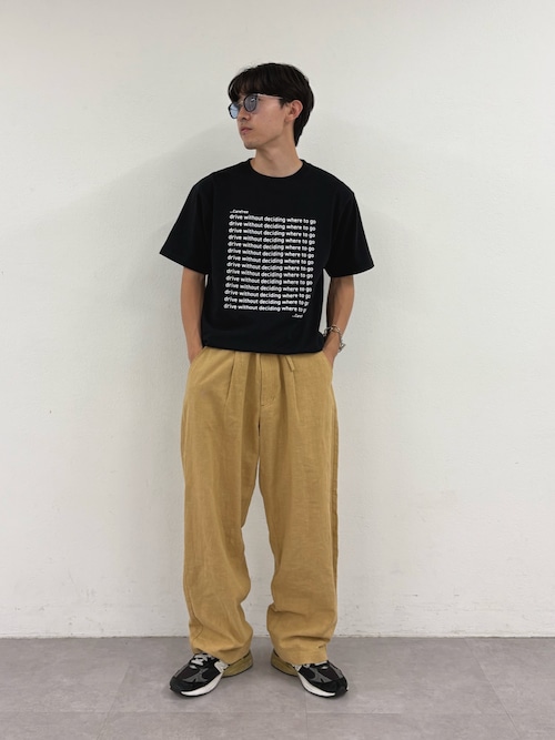 【UNISEX】【全12色展開】メッセージプリント半袖Tee