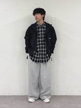 「アイテム（マウンテンパーカー）」を使った、ゆいととさん（メンズ・170cm）の春コーディネート