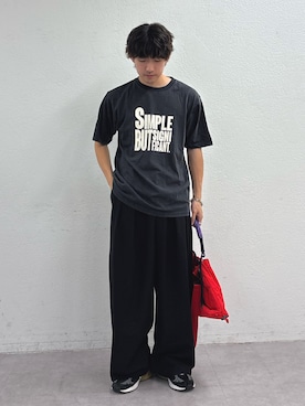 「SOUNDSGOOOOD（サウンズグッド）の【SOUNDS GOOOOD】2WAYナイロンタックギャザーパラコードBAG/WEB限定カラー追加（トートバッグ）」を使った、ゆいととさん（メンズ・170cm）の夏コーディネート