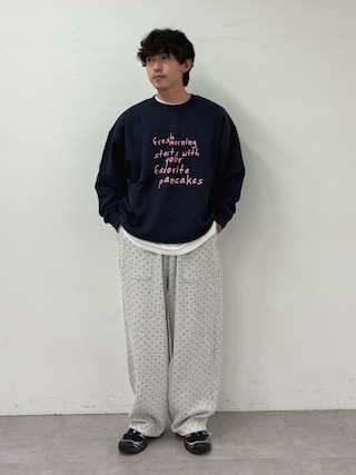 「CIAOPANIC TYPY（チャオパニックティピー）の【ZOZO限定】フリーハンドメッセージスウェット（スウェット）」を使った、ゆいととさん（メンズ・170cm）の秋コーディネート