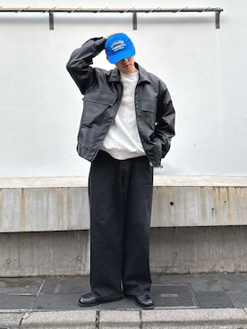 「アイテム（ブルゾン）」を使った、ゆいととさん（メンズ・170cm）の秋コーディネート