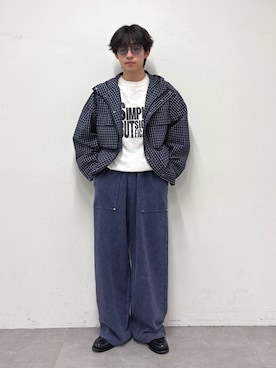 「ワッフルパンツ」｜ゆいととさん（メンズ・170cm）の春コーディネート