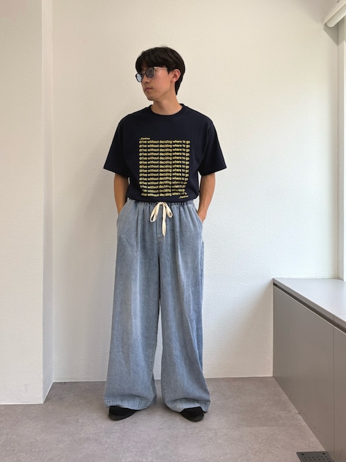 【UNISEX】【新色追加】メッセージプリント半袖Tee