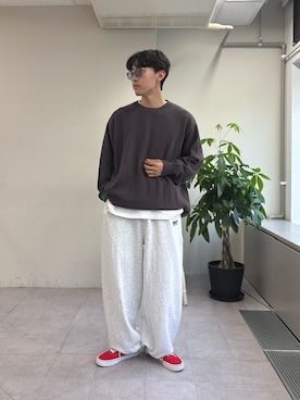「アイテム（スウェットパンツ）」を使った、ゆいととさん（メンズ・170cm）の秋コーディネート