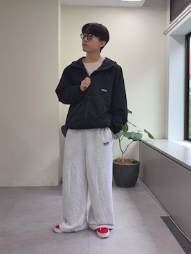 「アイテム（マウンテンパーカー）」を使った、ゆいととさん（メンズ・170cm）の秋コーディネート