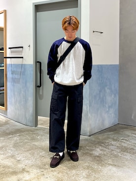 「古着のアイテム（ローファー、ブラウン系）」を使った、ゆいととさん（メンズ・170cm）の秋コーディネート