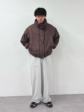 「CIAOPANIC TYPY(チャオパニックティピー)の【UNISEX】【シルエット調整可】ピグメント加工ワッフルイージーパンツ/WEB限定カラーあり(スウェットパンツ)」を使った、ゆいととさん(メンズ・170cm)の秋コーディネート