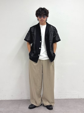 「CIAOPANIC TYPY（チャオパニックティピー）のアイテム（パンツ）」を使った、ゆいととさん（メンズ・170cm）の夏コーディネート