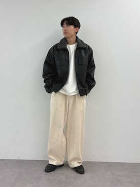 「CIAOPANIC TYPY（チャオパニックティピー）のアイテム（ブルゾン）」を使った、ゆいととさん（メンズ・170cm）の秋コーディネート