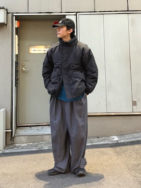 「アイテム（帽子）」を使った、ゆいととさん（メンズ・170cm）の秋コーディネート