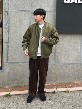 「CIAOPANIC TYPY（チャオパニックティピー）のアイテム（ブルゾン）」を使った、ゆいととさん（メンズ・170cm）の秋コーディネート
