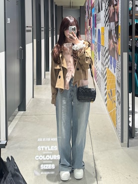 Manaka さん（レディース・160cm）の春コーディネート