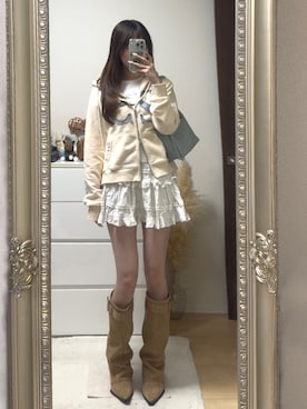 「PHILLY（フィリー）のアイテム」を使った、Manaka さん（レディース・160cm）の春コーディネート