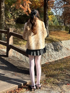 「おでかけコーデ」｜Manaka さん（レディース・160cm）の冬コーディネート