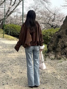 「MOUSSY（マウジー）のアイテム」を使った、Manaka さん（レディース・160cm）の春コーディネート