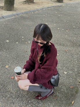 「GRL（グレイル）のアイテム（ニット/セーター）」を使った、Manaka さん（レディース・160cm）の秋コーディネート