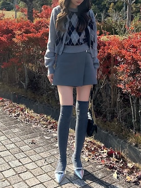 「GRL（グレイル）のアイテム」を使った、Manaka さん（骨格ウェーブ・レディース・160cm）の秋コーディネート