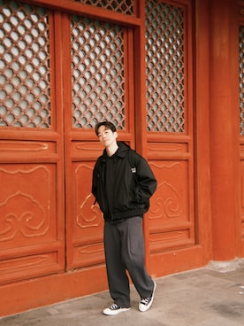 「アイテム（ミリタリージャケット）」を使った、nianta88さん（メンズ・176cm）の秋コーディネート