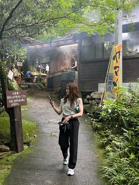 「FANEUIL（ファヌル）のアイテム」を使った、ymhu2086さん（レディース・155cm）の夏コーディネート