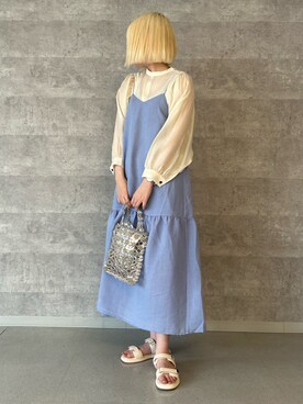 「PANIER（パニエ）のアイテム」を使った、さとちゃんさん（レディース・167cm）の春コーディネート