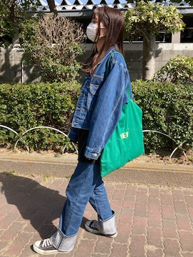 「Oriens JOURNAL STANDARD（オリエンス ジャーナルスタンダード）のアイテム（ジャケット/アウター）」を使った、ナルミさん（レディース・158cm）の春コーディネート