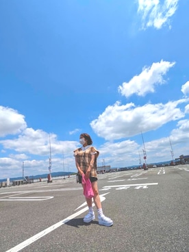 「みんなの白Tフェス」｜「アイテム（ワンピース/ドレス）」を使った、yuzuri0127さん（レディース・159cm）の夏コーディネート