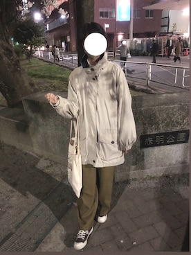 「ボーイッシュ」｜「アイテム（その他アウター）」を使った、saさん（レディース・158cm）の春コーディネート