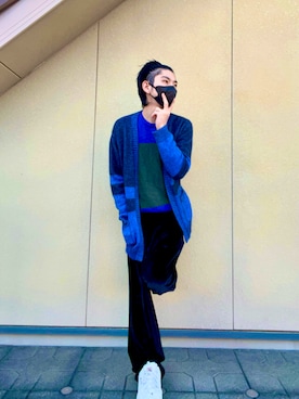 「Adoon plain（アドーンプレーン）のアイテム（パンツ）」を使った、miruさん（メンズ・168cm・20代）の冬コーディネート