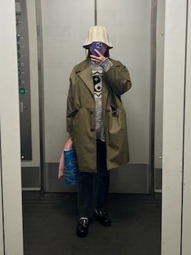 「MM6 Maison Margiela（ｴﾑｴﾑｼｯｸｽ ﾒｿﾞﾝ ﾏﾙｼﾞｪﾗ）のアイテム（ジャケット/アウター）」を使った、Rさん（レディース・153cm）の冬コーディネート