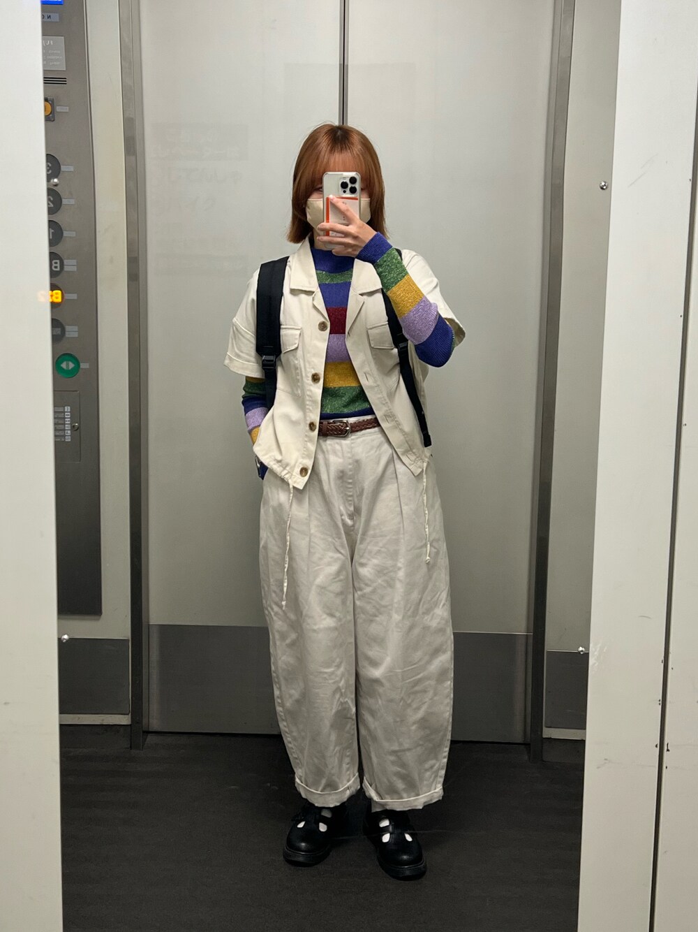 「ootd、春、低身長コーデ、カジュアル」｜「niko and...のアイテム（パンツ、ベージュ系）」を使った、Rさん（レディース・153cm）の春コーディネートの1枚目の写真