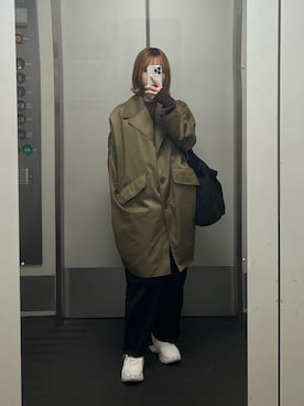 「MM6 Maison Margiela（ｴﾑｴﾑｼｯｸｽ ﾒｿﾞﾝ ﾏﾙｼﾞｪﾗ）のアイテム（ジャケット/アウター）」を使った、Rさん（レディース・153cm）の秋コーディネート