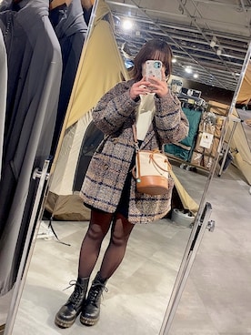 「classicalelf（クラシカルエルフ）のアイテム（ピーコート）」を使った、ぐでまるさん（レディース・152cm）の秋コーディネート