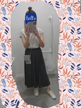 「AMERICAN HOLIC（アメリカンホリック）のアイテム（スカート、ブラック系）」を使った、ゆきんこさん（レディース・160cm）の秋コーディネート