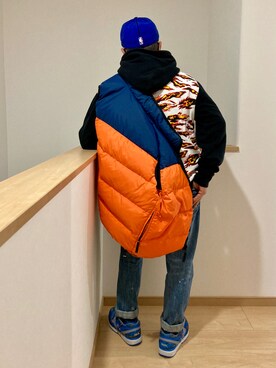 パーカーを使った ストリート系 の人気ファッションコーディネート Wear