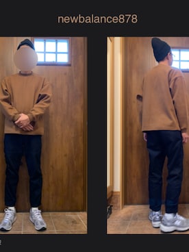 「ニコアンド」｜「アイテム（ニットキャップ/ビーニー）」を使った、nico◡̈⃝︎さん（メンズ・175cm）の冬コーディネート