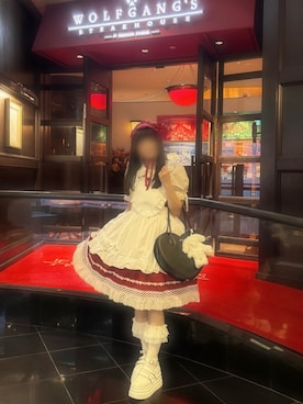 「アイテム（ジャンパースカート）」を使った、曖昧パフェさん（レディース・160cm）の冬コーディネート