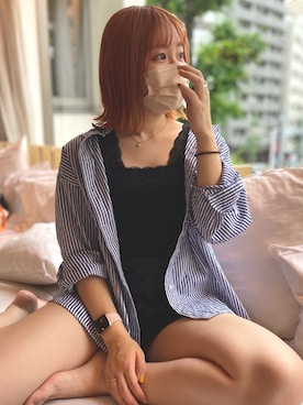 な( ¨̮ )さん（レディース・159cm）の夏コーディネート