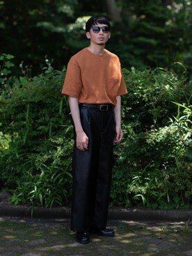 「FEKETE（フェケテ）のアイテム（パンツ）」を使った、peikunさん（メンズ・170cm）の夏コーディネート