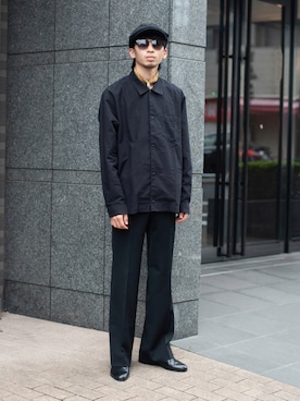 「アイテム（バンダナ/スカーフ、ゴールド系）」を使った、peikunさん（メンズ・170cm）の秋コーディネート