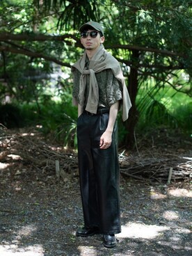 「FEKETE（フェケテ）のアイテム（パンツ）」を使った、peikunさん（メンズ・170cm）の夏コーディネート