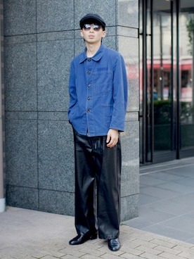 「FEKETE（フェケテ）のアイテム（パンツ）」を使った、peikunさん（メンズ・170cm）の秋コーディネート