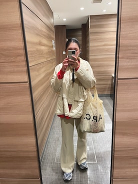 「select MOCA（セレクトモカ）のアイテム（ダウンジャケット/コート）」を使った、haruさん（レディース・165cm）の秋コーディネート