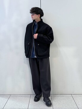 「LOWRYS FARM（ローリーズファーム）のアイテム（ジャケット/アウター）」を使った、Hibikiさん（メンズ・170cm）の冬コーディネート