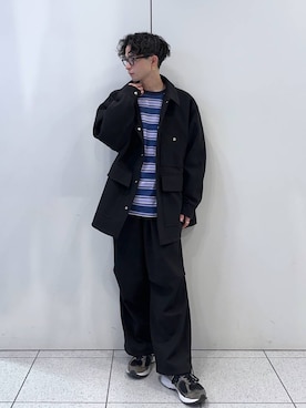 「LOWRYS FARM（ローリーズファーム）のアイテム（ジャケット/アウター）」を使った、Hibikiさん（メンズ・170cm）の冬コーディネート