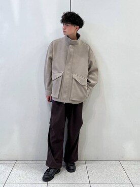 「LOWRYS FARM（ローリーズファーム）のアイテム（ジャケット/アウター）」を使った、Hibikiさん（メンズ・170cm）の冬コーディネート